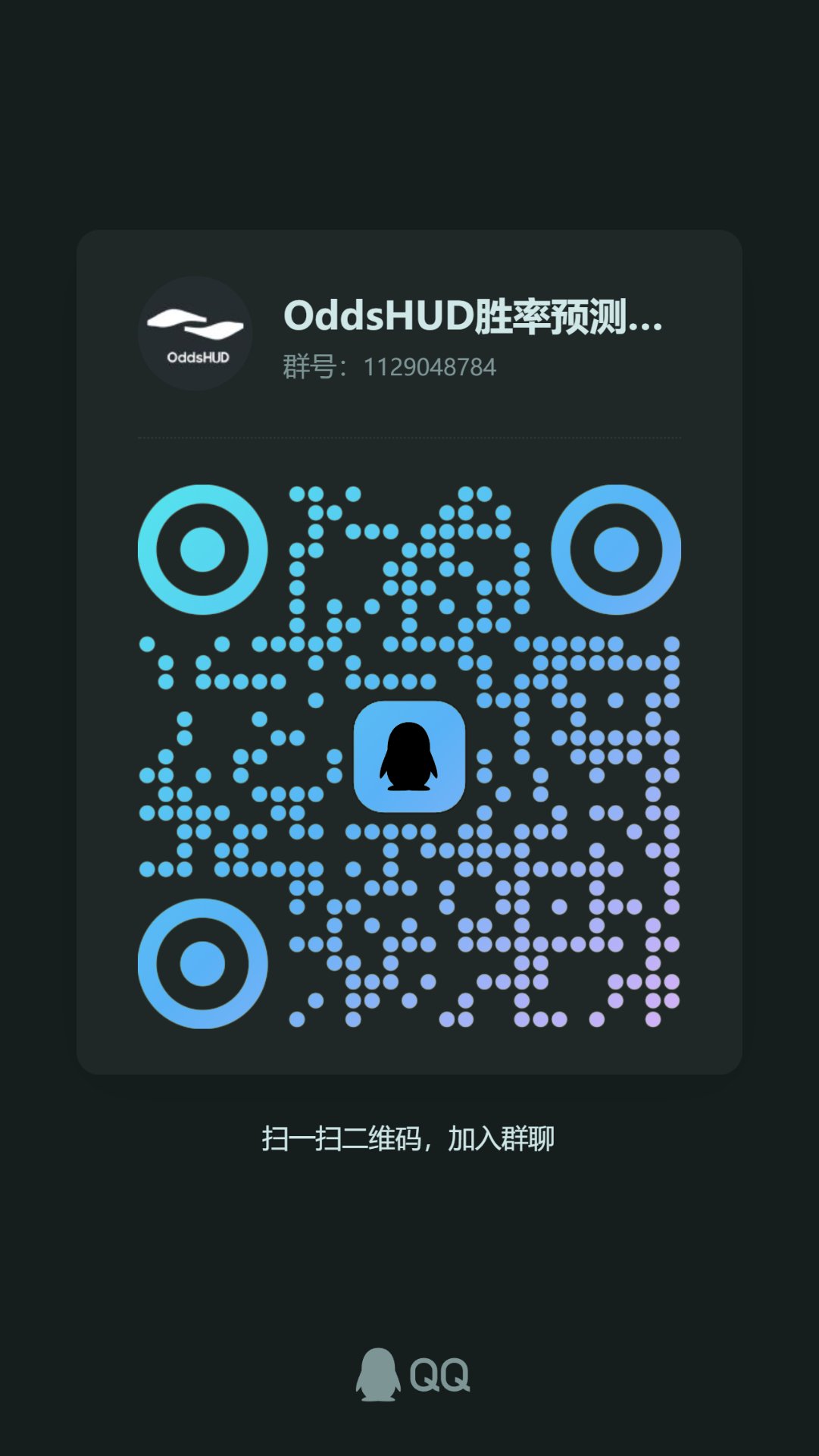 OddsHUD QQ 群二维码
